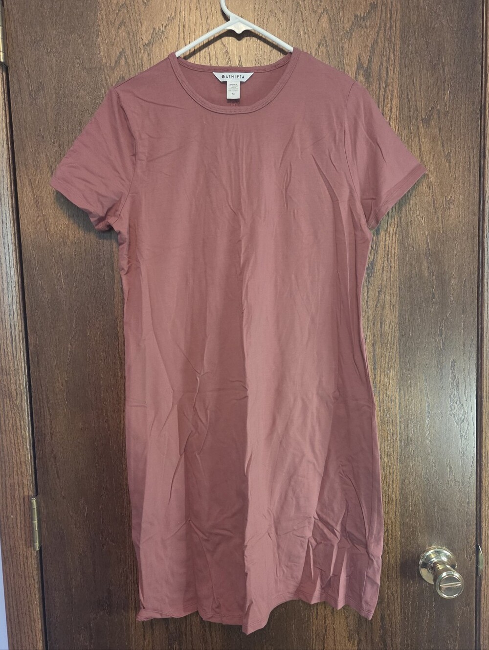 Athleta Essential Tee Dress Mauve